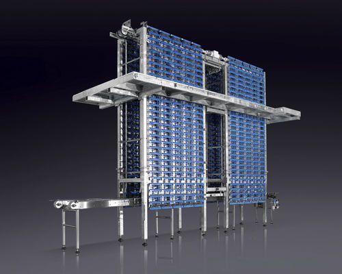 Вертикальная морозильная камера - MVS - Mecatherm S.A. - для процесса / динамическая / с автоматической разморозкой