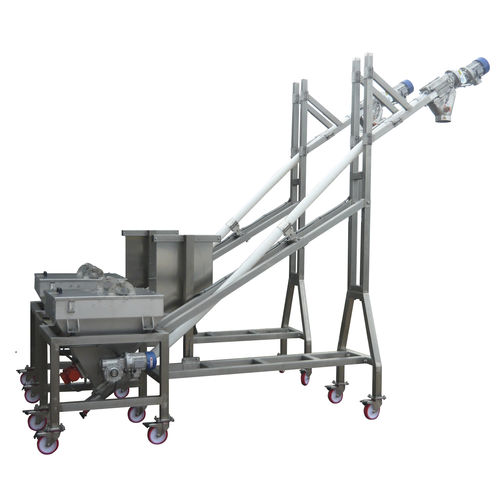 Винтовой конвейер - GIMAT SRL - гибкий / для порошка / для сельского хозяйства и пищевой промышленности