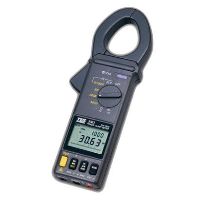 Цифровой мультиметр-зажим - TES-3063 - TES Electrical Electronic Corp. - переносной / 600 В / 1000 A