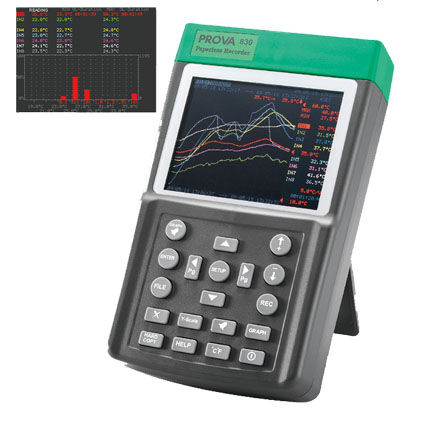 Регистратор без бумаги - PROVA-830 - TES Electrical Electronic Corp. - цифровой / для измерения температуры / влажности