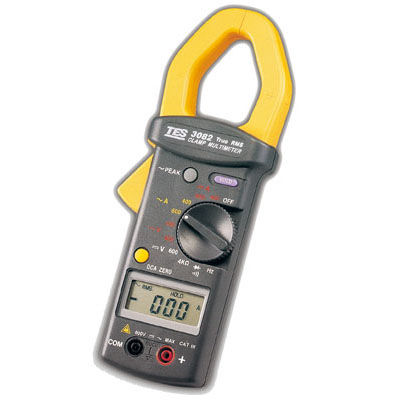 Мультиметр-зажим True RMS - TES-3082 - TES Electrical Electronic Corp. - цифровой / переносной / 600 В