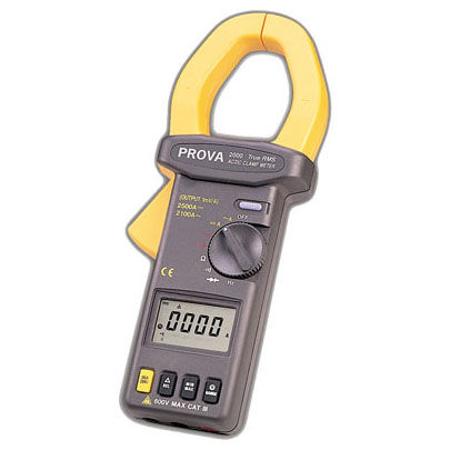 Цифровой мультиметр-зажим - PROVA-200 series - TES Electrical Electronic Corp. - переносной / 600 В / 2500 A