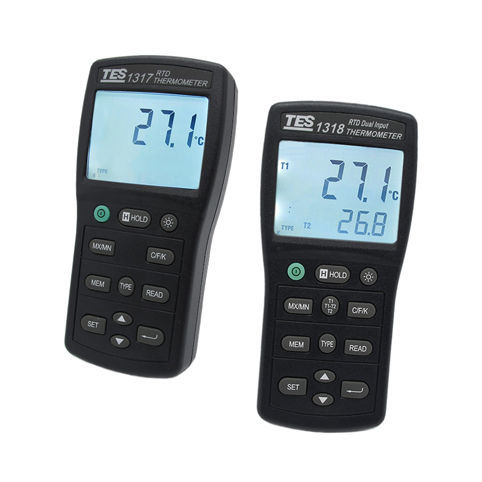 Термометр RTD - TES-131 series - TES Electrical Electronic Corp. - платиновый / с дисплеем LCD / °C