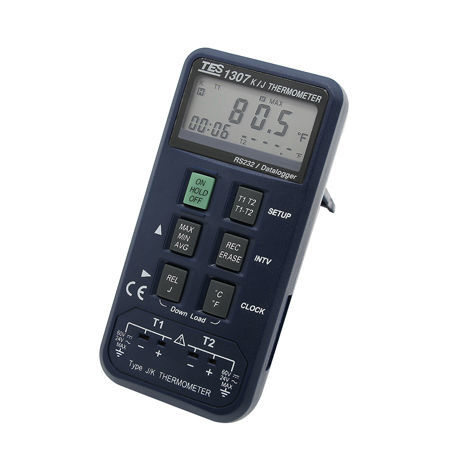 Термометр с термопарой - TES-1307 - TES Electrical Electronic Corp. - с дисплеем LCD / °C / °F