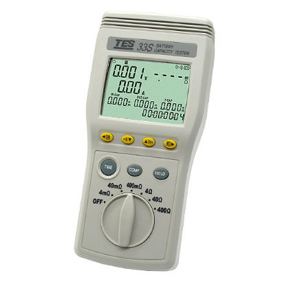 Тестер импеданса батареи - TES-33S - TES Electrical Electronic Corp. - напряжения / сопротивление / для измерения температуры