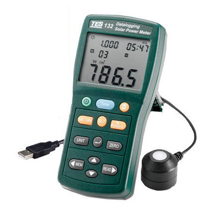 Цифровой прибор для измерения мощности - TES-132 - TES Electrical Electronic Corp. - переносной / USB / для фотогальванического оборудования