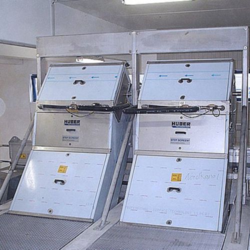 Грохот с лестницей - STEP SCREEN® SSF - Huber Technology - для очистки отработанной воды / тонкий