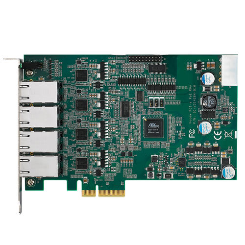 Сетевая плата PCI Express - PE-1004 - Vecow Co., Ltd. - Gigabit Ethernet / питание по Ethernet / Gigabit Ethernet