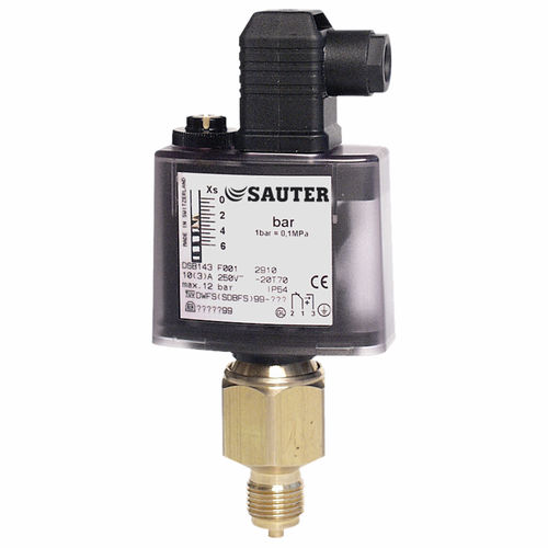 Прессостат для жидкостей - DS series - Fr. Sauter AG - для газа / для пара / из латуни