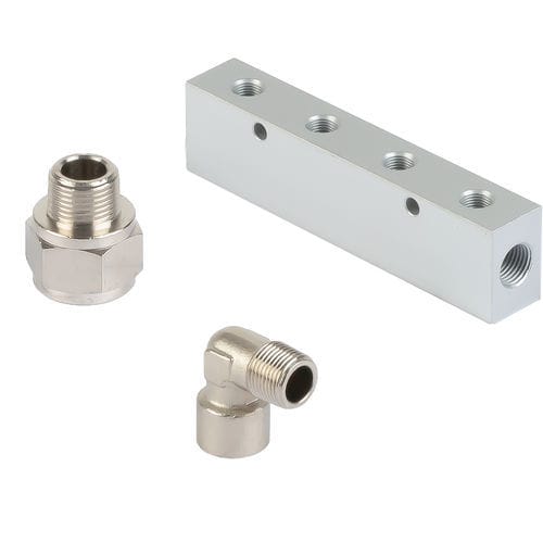 Стандартный фитинг - B200 series - A&T Fluid solutions - для сжатого воздуха / резьбовой / изогнутый