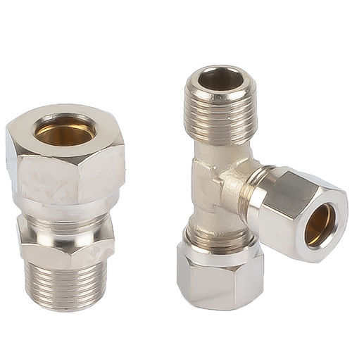 Фитинг с сжатием - D400 series - A&T Fluid solutions - пневматический / винтовой / изогнутый