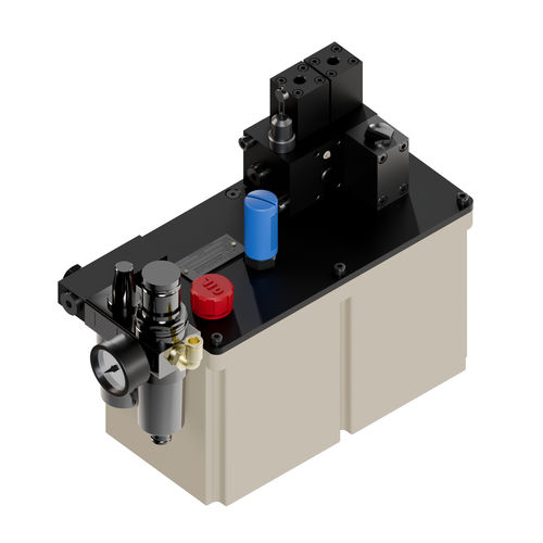 Гидравлический блок для гидравлического захвата - 5C series - A&T Fluid solutions - с пневматическим двигателем / высокое давление / для станка