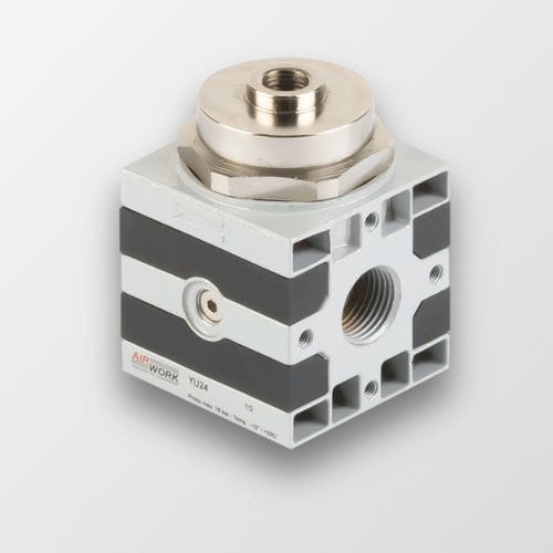 Регулятор противодавления для воздуха - YU series - A&T Fluid solutions - промышленный / пневматический / управляемый