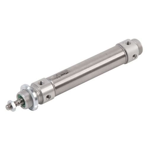 Круглый цилиндр - CT series - A&T Fluid solutions - пневматический / со сквозным штоком / поршневый