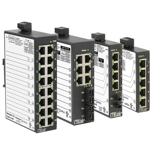 Неуправляемый коммутатор Ethernet - EISK Skorpion series - Contemporary Controls GmbH - 16 портов / на DIN-рейке / компактный