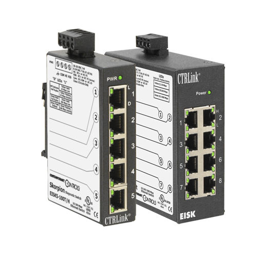 Неуправляемый коммутатор Ethernet - EISK5 series  - Contemporary Controls GmbH - 8 портов / гигабит / на DIN-рейке