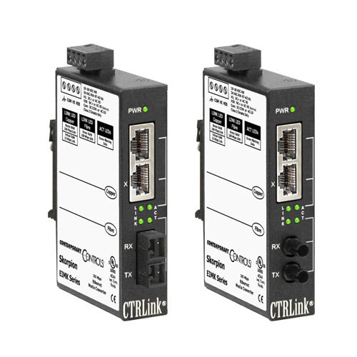 Преобразователь среда - EIMK series - Contemporary Controls GmbH - Ethernet / оптического волокна / одномодовый-многомодовый