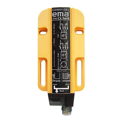 Емкостный бесконтактный датчик - CD0001 - EMA ELECTRONICS LTD. - фотоэлектрический / прямоугольный / PNP