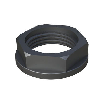Шестиугольная гайка - PRTU - ISC PLASTIC PARTS - с фланцем / плоская / нейлоновая