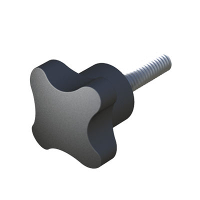 Резьбовая кнопка - LHSD - ISC PLASTIC PARTS - крестообразная / из полиамида