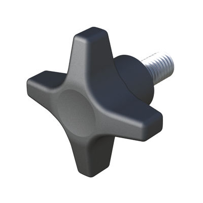 Резьбовая кнопка - LHSBZ - ISC PLASTIC PARTS - крестообразная / из полиамида