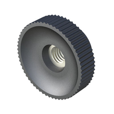 Рифленая кнопка - LHME - ISC PLASTIC PARTS - круглая / из полиамида / сталь