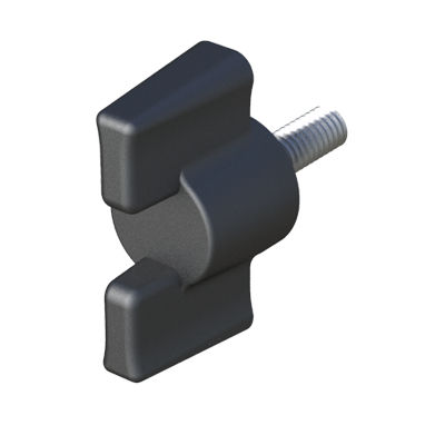 Резьбовая кнопка - LHMB - ISC PLASTIC PARTS - поворотный затвор / из полиамида / сталь
