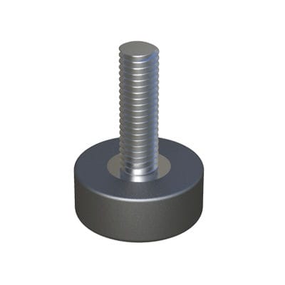 Ножка машины - AKAAK - ISC PLASTIC PARTS - из оцинкованной стали / из полипропилена / регулируемая