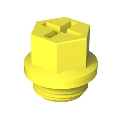 Шестиугольная пробка - DTRO - ISC PLASTIC PARTS - резьбовая / из пластика / для защиты