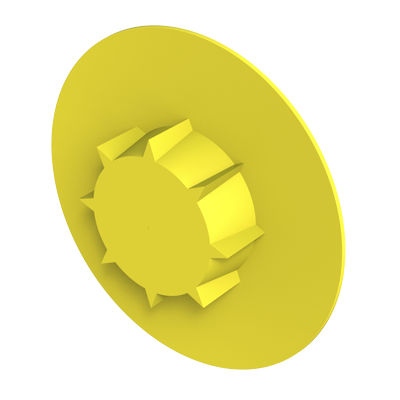 Круглая пробка - DEF - ISC PLASTIC PARTS - наружная резьба / из полиэтилена низкой плотности (ПЭВД) / для защиты