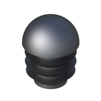 Круглая пробка - LGLR - ISC PLASTIC PARTS - с лопатками / наружная резьба / из полиэтилена низкой плотности (ПЭВД)
