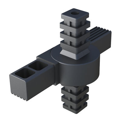 Поворотное соединение для сборки профилей - THCCC - ISC PLASTIC PARTS