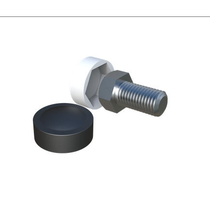 Круглая крышка - LBKB - ISC PLASTIC PARTS - из полиэтилена / защитная