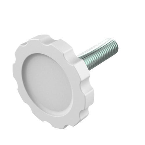 Рифленая кнопка - YAI - ISC PLASTIC PARTS - круглая / нейлоновая / из нержавеющей стали