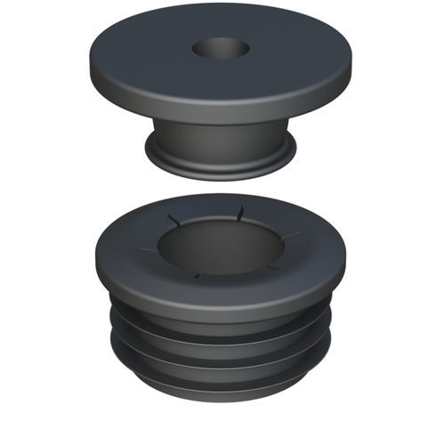 Торцевая заглушка плотная посадка - LIOP - ISC PLASTIC PARTS - круглая / из ПЭНД / из полиоксиметилена