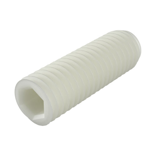 Нейлоновый винт без головки - MTPC - ISC PLASTIC PARTS - из ПВДФ / с резьбой