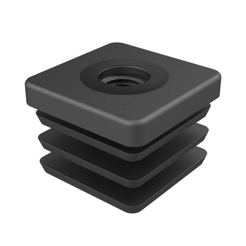 Резьбовая вставка - VER  - ISC PLASTIC PARTS - из полиамида / квадратная / для установки на конце квадратных труб
