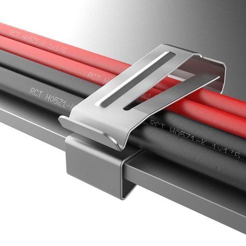Крепежный хомут из нержавеющей стали - SFH - ISC PLASTIC PARTS - многоразовый / коррозионностойкий / для фотогальванического оборудования