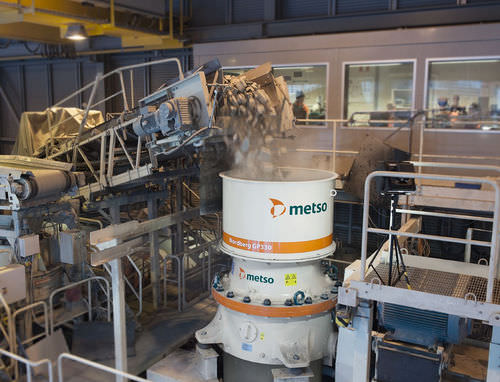 Конусная камнедробилка - Nordberg® GP series - Metso Automation - стационарная