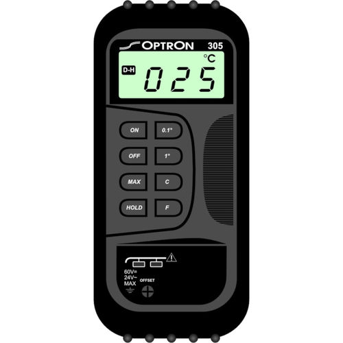 Термометр с термопарой - A305 - Optron - цифровой / °C / K