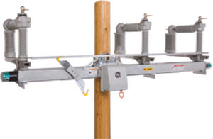 Разъединитель-выключатель среднего напряжения - 14.4 - 34.5 kV | Scada-Mate® - S&C Electric Company - воздушный / для наружного применения