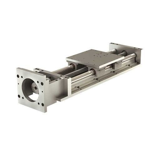 Линейная направляющая с упором - 2N42-56 - PBC Linear - с шариковым винтом / широкая / из нержавеющей стали