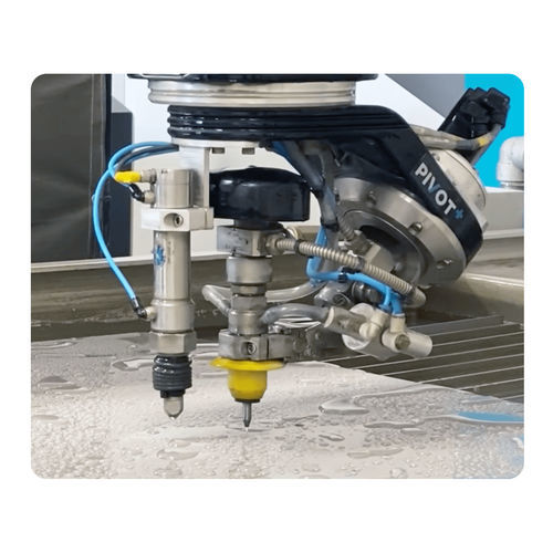 Режущая головка струей воды - Pivot+™ - Flow Europe GmbH - Flow Waterjet Europe - многоосевая / для косого среза
