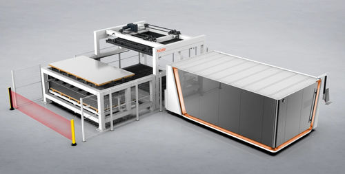 Система загрузки и разгрузки для пластин - iTrans - Jinan Bodor CNC machine CO.,LTD. - для гибкого шланга / автоматическая