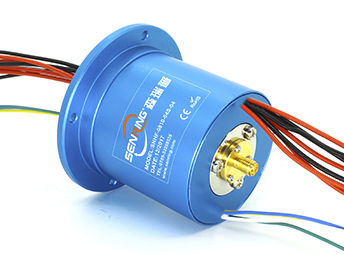Вращающийся коллектор для передачи сигналов - HF0218-64 Series - SenRing Electronics. - для антенны радаров / многоканальный / с радиочастотным каналом