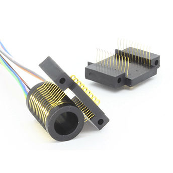 Электрический вращающийся коллектор - S010-12 Series - SenRing Electronics. - с проходом в центре / для измерительного инструмента / из золота