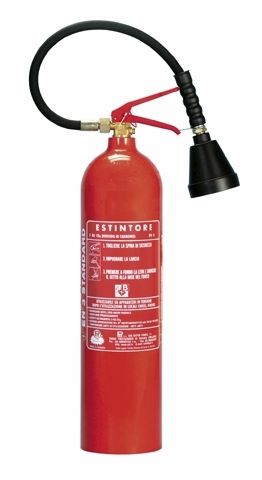 Огнетушитель газовый (CO2) - 5 kg, 89B | CO205007 - Pii Srl - переносной