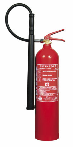 Огнетушитель газовый (CO2) - 5 kg, 89B | CO205009 - Pii Srl - переносной