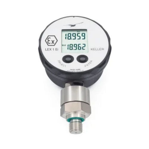 Абсолютный манометр - LEX1 series - Riels Instruments - с дисплеем LCD / резьбовой / электронный