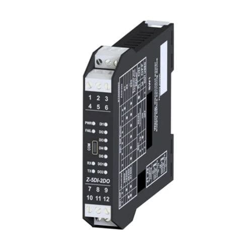 Входной модуль обработки сигналов - Z-5DI-2DO - Riels Instruments - цифровые выходы / на DIN-рейке / конфигурируемый